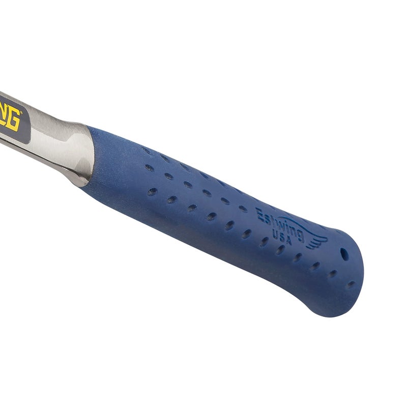 ESTWING Ball Peen Hammer - 24 oz Metalworking Tool with Forged Steel Construction & Shock Reduction Grip - E3-24BP - Image 4